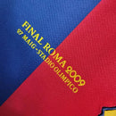 Camisa Retrô Barcelona I Home Nike 2008/09 UEFA Champions League Azul e Grená