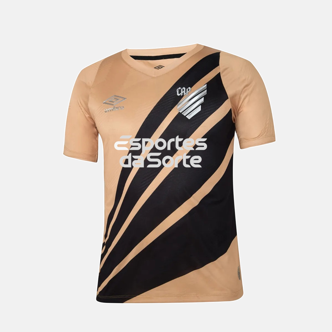 Camisa Athletico Paranaense 24/25 Away Umbro Torcedor - Bege e Preta