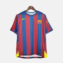 Camisa Retrô Barcelona Nike 2006/07 Masculino Azul e Grená