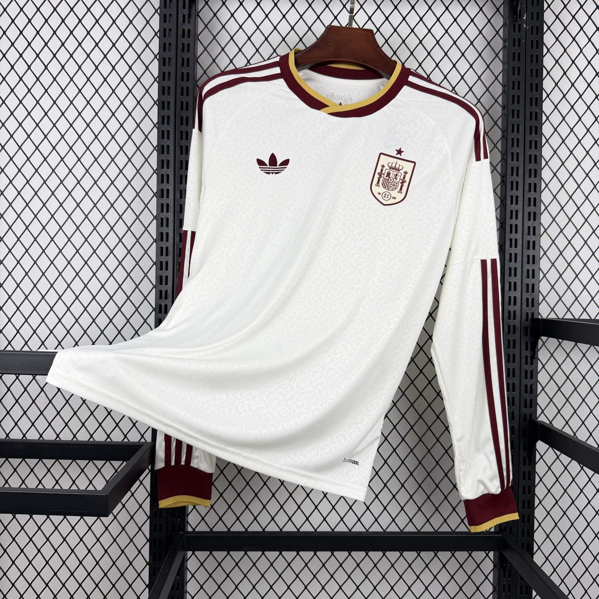 Camisa Espanha manga longa torcedor
